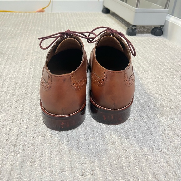 Johnston & Murphy Conard Cap Toe Brogue Oxfords Tan Size 9.5 D - Picture 3 of 9